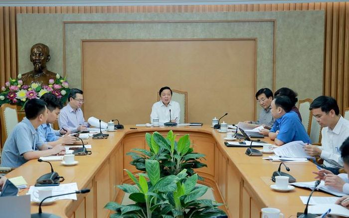 Deputy Prime Minister Tran Hong Ha at the meeting on May 24. Photo: VGP