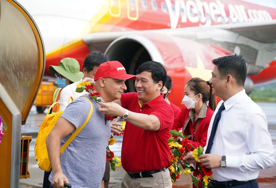 Low-cost airline Vietjet welcomes Indian tourists to Vietnam. Photo: Hoai Nam