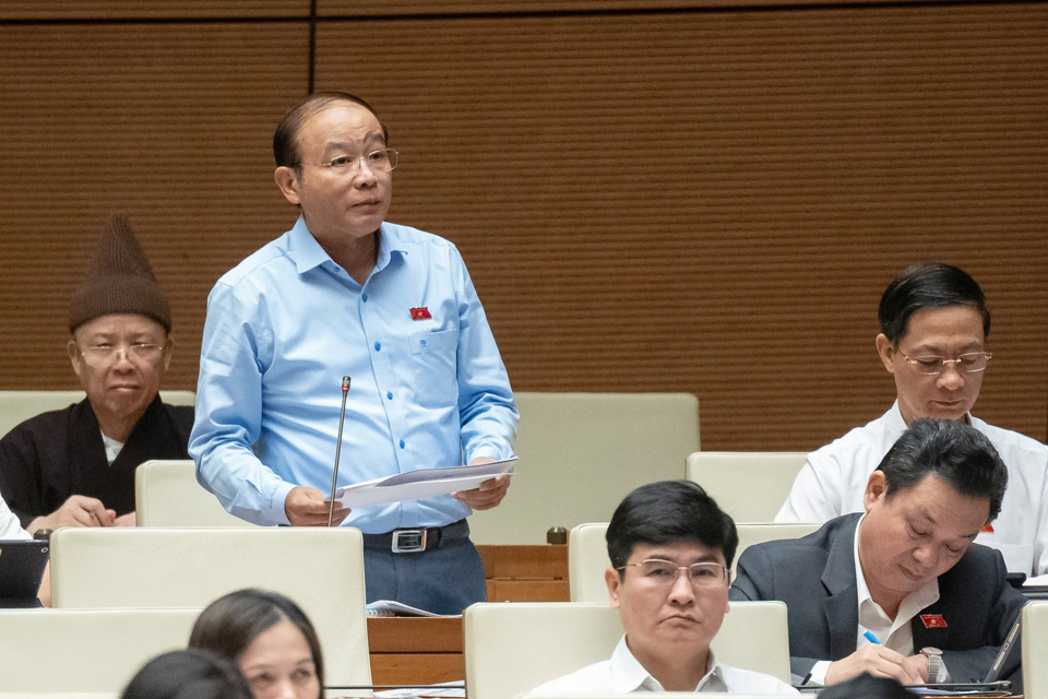 Delegado de la Asamblea Nacional, La Thanh Tan (delegación de la ciudad de Hai Phong) - Foto: Quochoi.vn