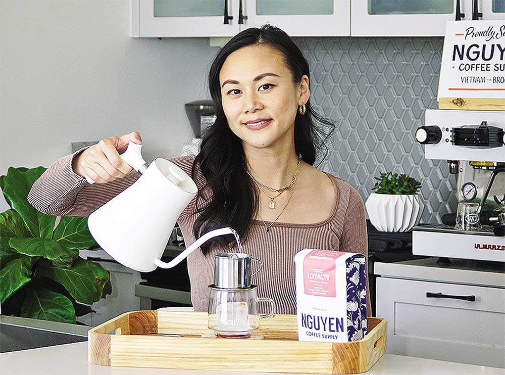 Sahra Nguyen, founder of Nguyen Coffee Supply