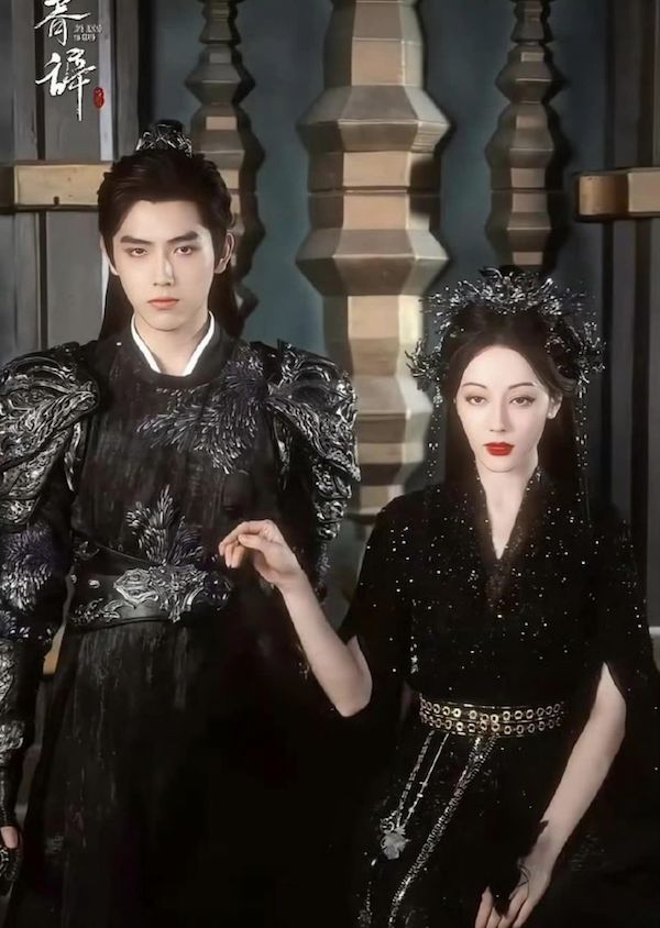チェン・フェイユとディルラバ・ディルムラットは「西渓の夢」に出演。写真：Weibo
