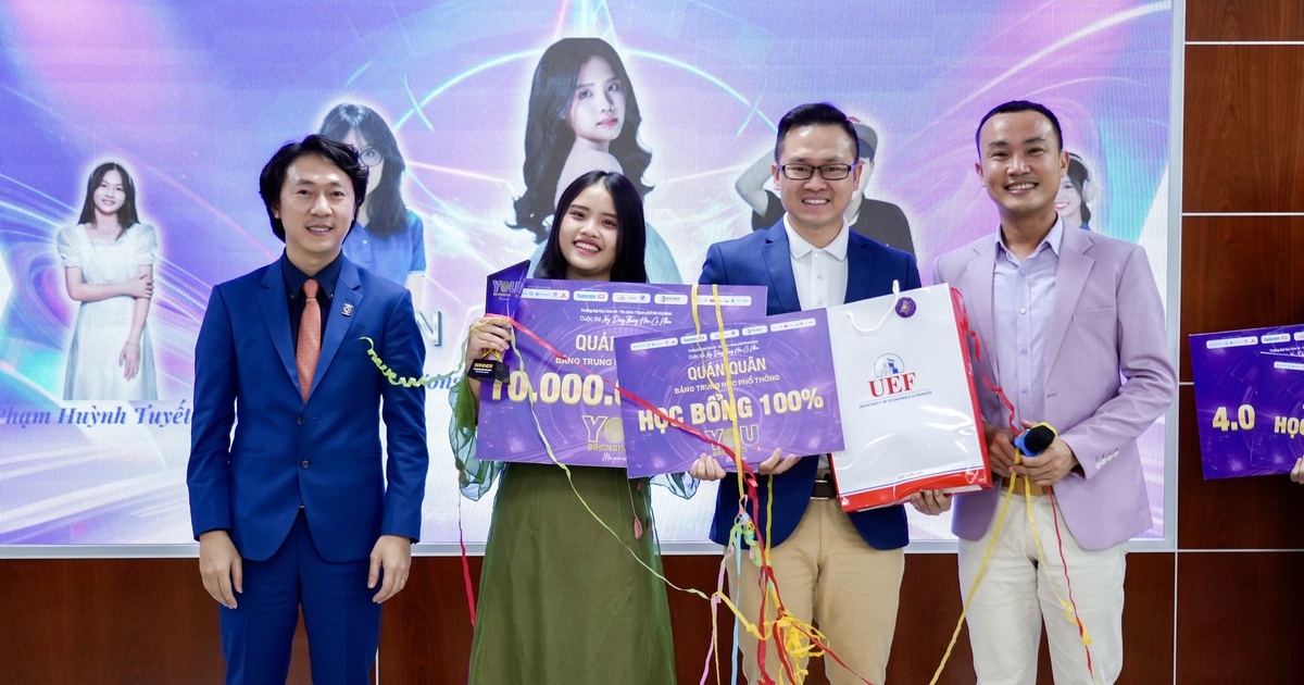 Una estudiante de Soc Trang gana el primer premio en un concurso de marca personal