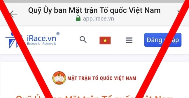 Many fake pages of the Vietnam Fatherland Front to raise money to support people affected by storms and floods