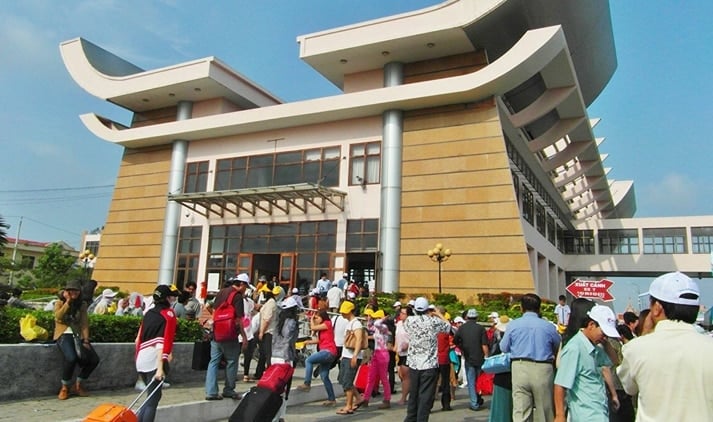 Internationales Grenztor Moc Bai an der Grenze zwischen Vietnam und Kambodscha (Tay Ninh). (Quelle: CPV)