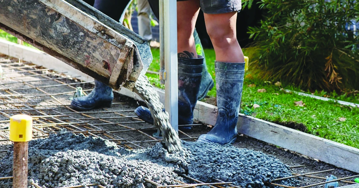 Using coffee grounds to produce concrete