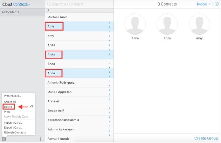 Comment supprimer les contacts en double sur iPhone - 4