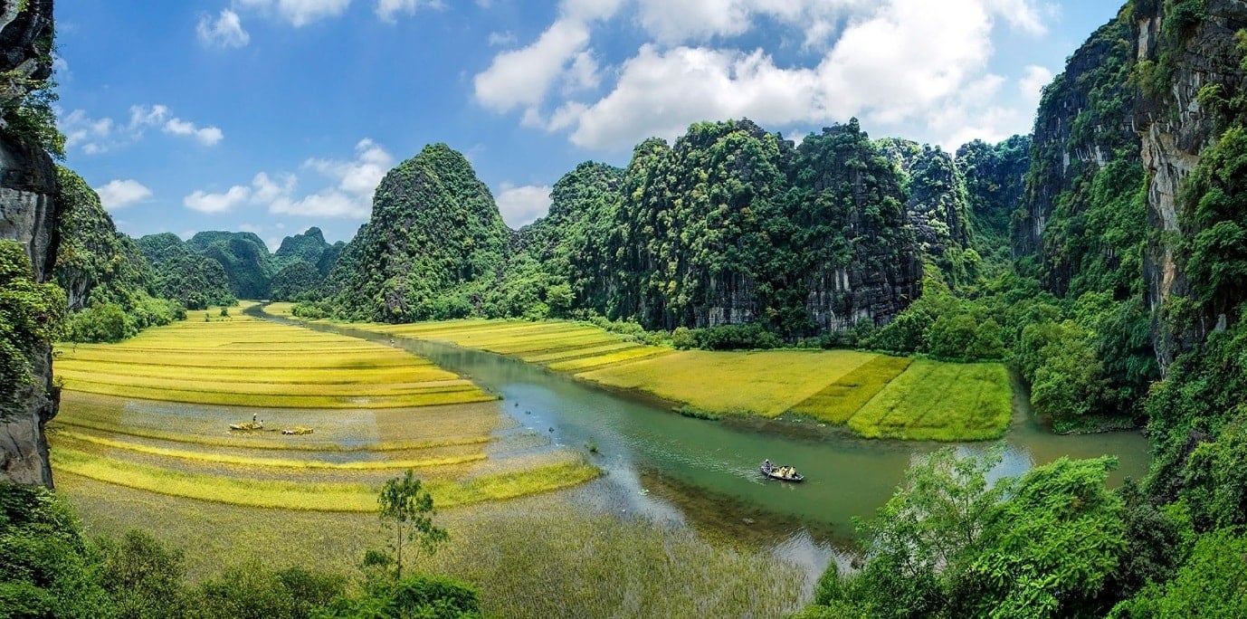 Goldene Jahreszeit von Tam Coc.