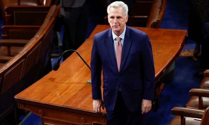 M. Kevin McCarthy à la Chambre des représentants des États-Unis à Washington en décembre 2022. Photo : Reuters