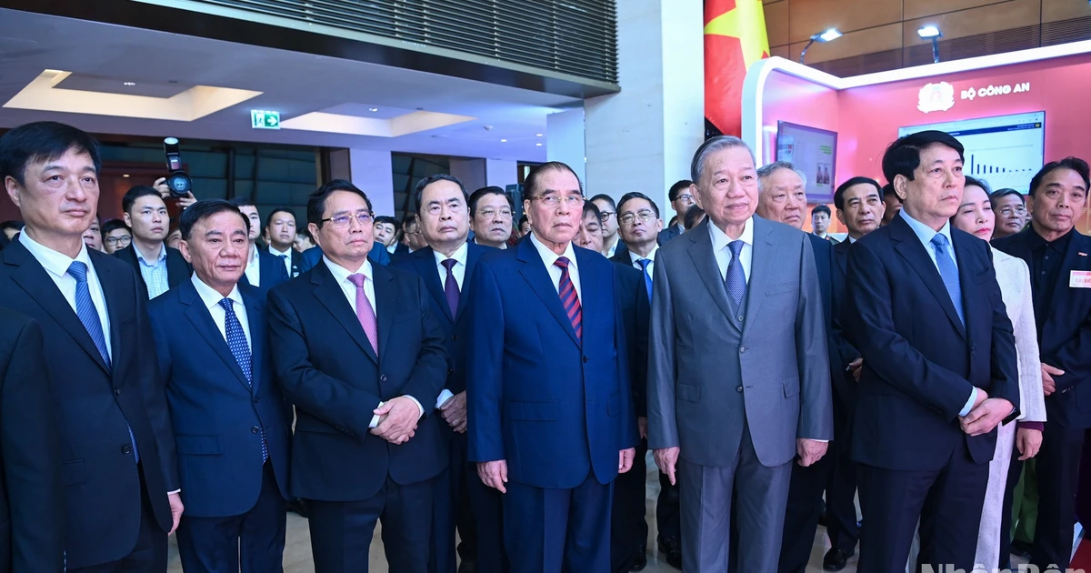 [Photo] Le secrétaire général To Lam assiste à la Conférence nationale sur les avancées scientifiques, technologiques, innovantes et la transformation numérique nationale