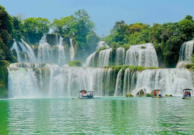 Ban Gioc Wasserfall im Sommer 2022. Foto: Thanh Thu