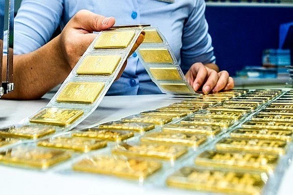 Der Verkaufspreis von SJC-Gold bei der Bank ist 500.000 VND/Tael höher als der Ankaufspreis der Staatsbank.