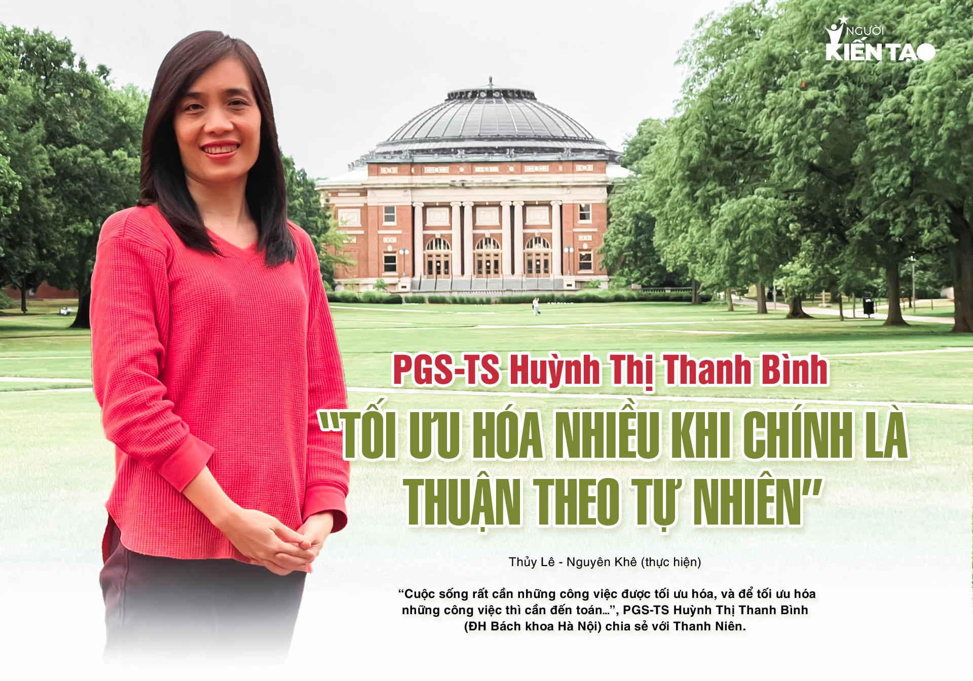 准教授、Huynh Thi Thanh Binh 博士: 「最適化とは、多くの場合、自然に従うことです」