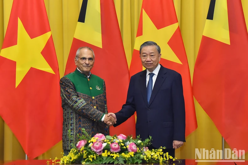 [ภาพ] ประธานาธิบดีโตลัมหารือกับประธานาธิบดีแห่งสาธารณรัฐประชาธิปไตยติมอร์-เลสเต โฮเซ ราโมส-ฮอร์ตา ภาพที่ 8