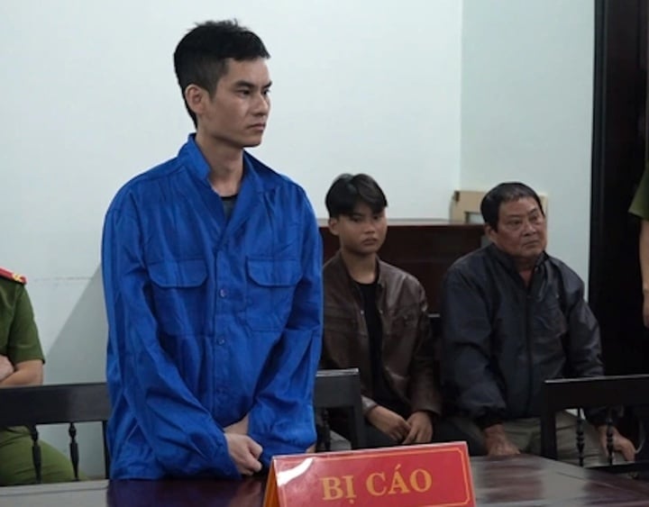 Defendant Nguyen Van Ninh in court. (Photo: Ngoc Sang)