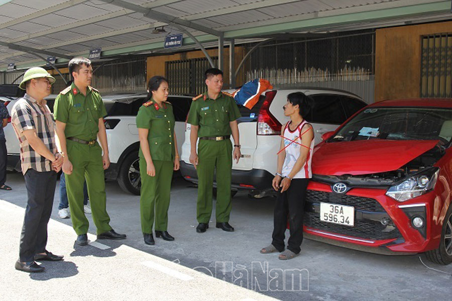 Ha Nam Police Quickly Arrested the Subject Who Strangled the Driver and Robbed the Car and Property at Night