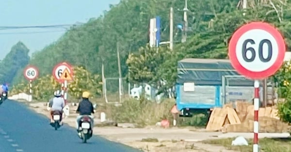 Installer 30 panneaux de limitation de vitesse supplémentaires sur la route nationale 1 à travers Dong Nai