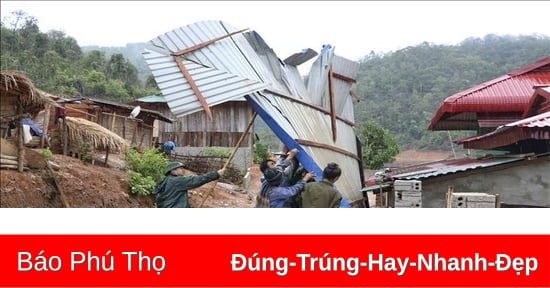 Yên Lập thiệt hại gần 2 tỉ đồng sau giông lốc, mưa bão cục bộ