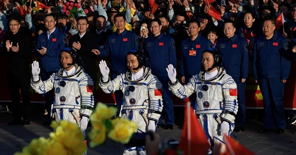 China sends youngest group of astronauts into space