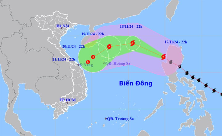 พายุไต้ฝุ่นหมานยี่ ระดับ 13 กระโชกแรงระดับ 16 เข้าสู่ทะเลตะวันออก (ที่มา: NCHMF)