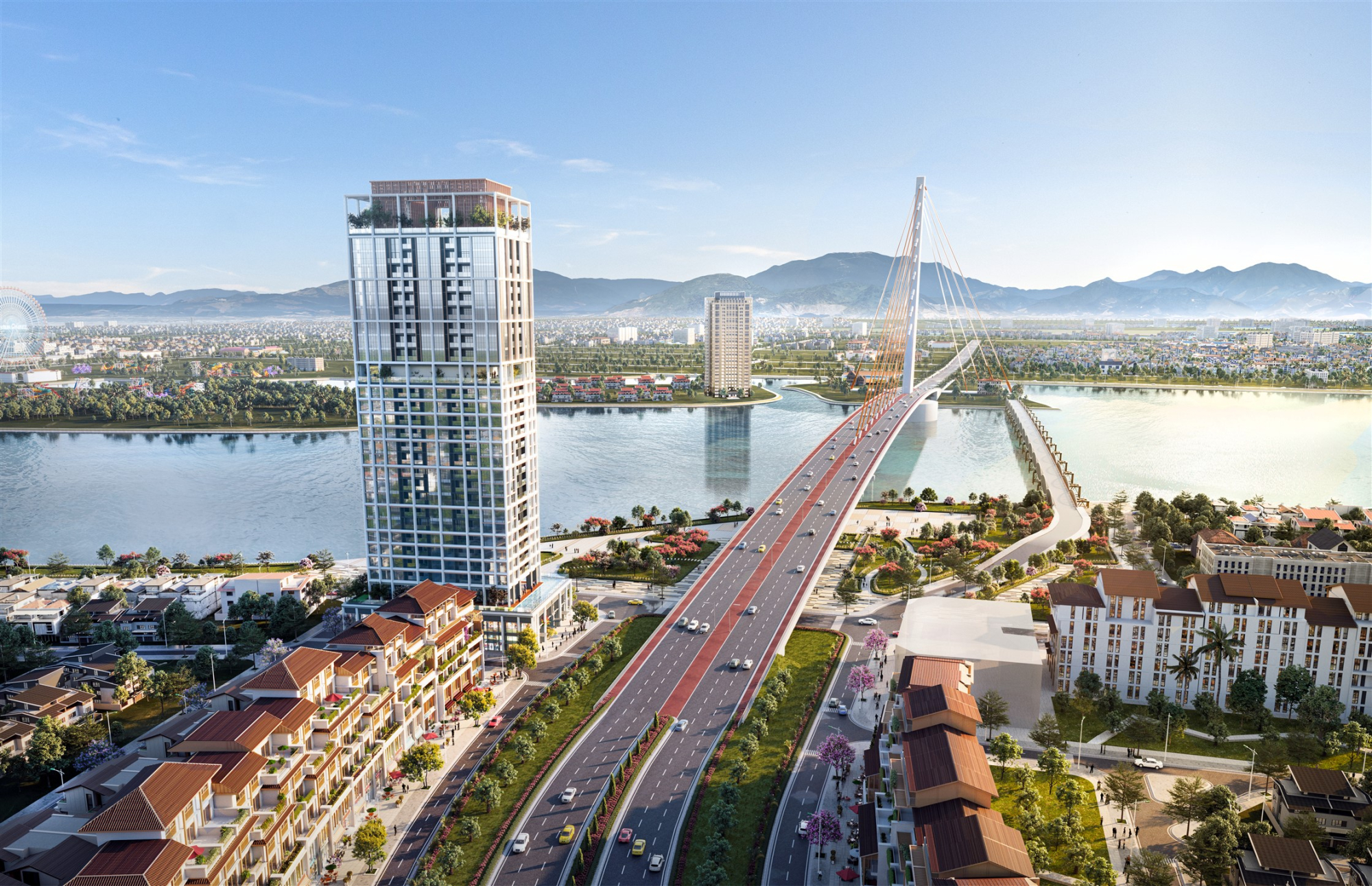 يتمتع Sun Cosmo Residence Da Nang بإطلالة تبلغ قيمتها مليون دولار، حيث يستمتع بالمناظر الطبيعية الخلابة لمدينة Thanh Hoa، على شكل 4