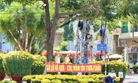 Cientos de personas venden flores de Tet, pocas las compran