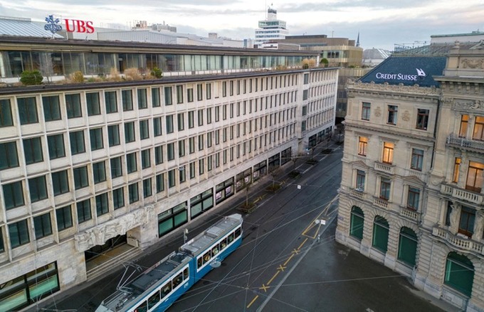 UBS- und Credit Suisse-Gebäude in Zürich (Schweiz). Foto: Reuters