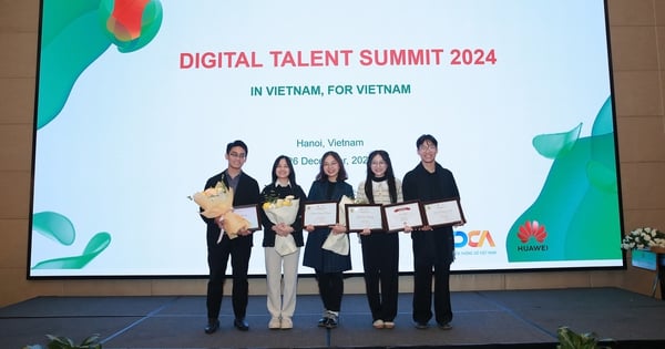 Homenaje a jóvenes talentos tecnológicos en la Cumbre de Talentos Digitales de Vietnam 2024