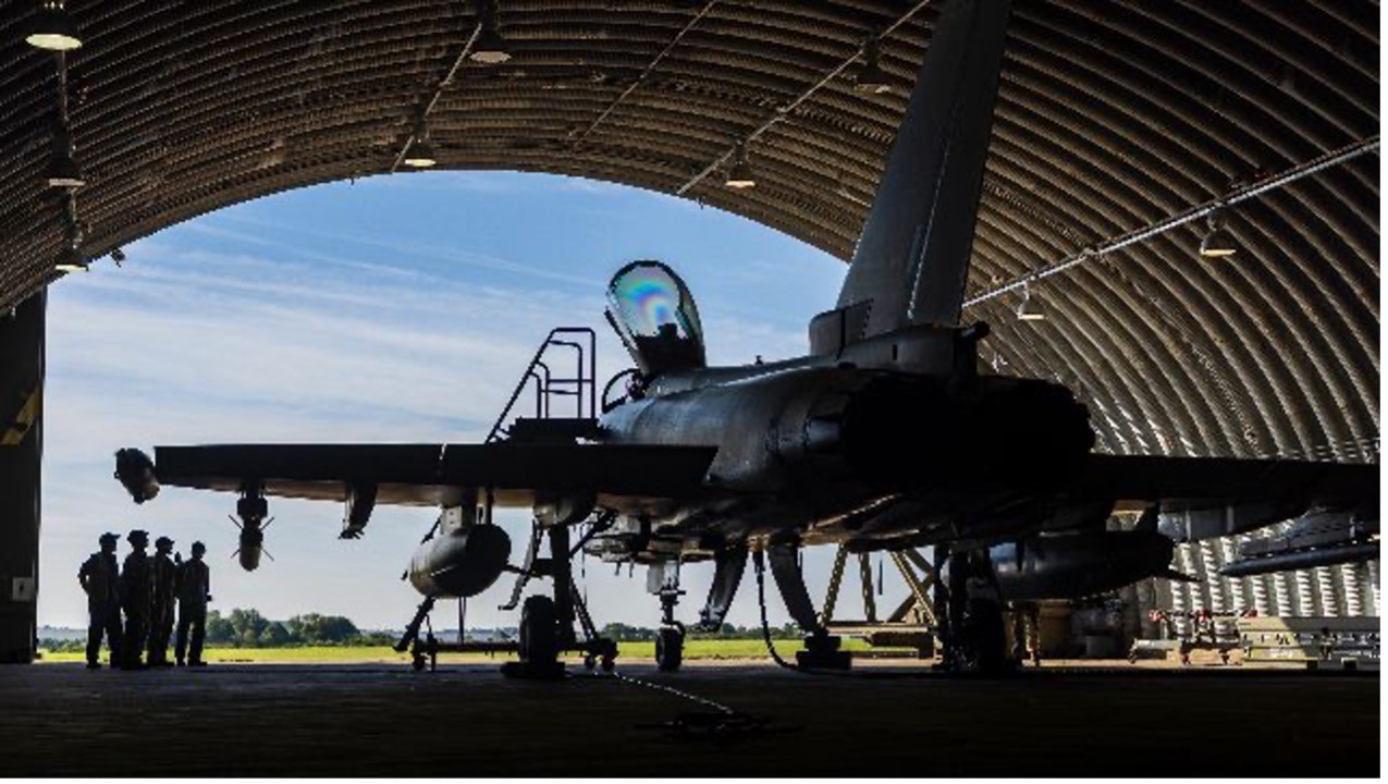 Tiêm kích Eurofighter Typhoon. (Nguồn: RAF)