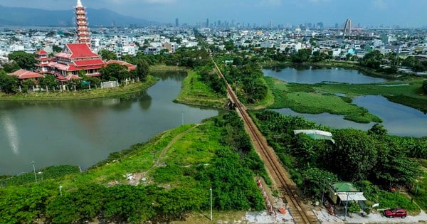 New railway station construction site in Da Nang