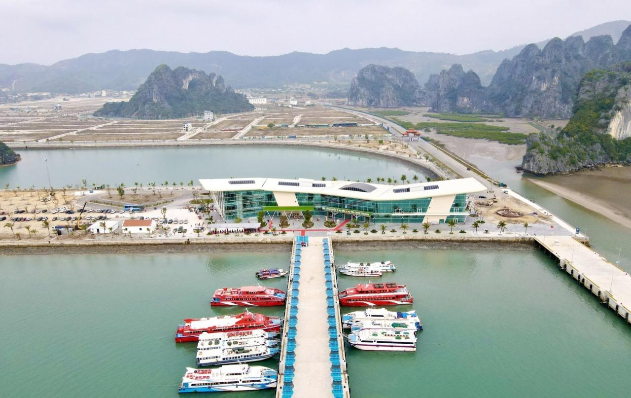 Panoramic view of Ao Tien high-class port (Van Don district, Quang Ninh province). Photo: VNA