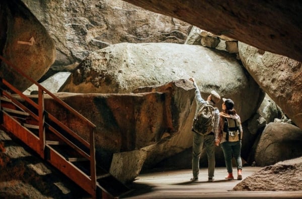 Inside the maze of Tuc Dup cave