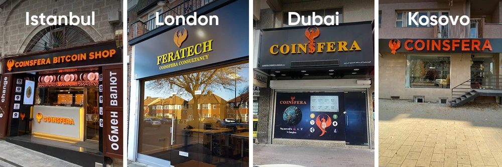 Coinsfera Bitcoin Shop cho phép hoàn tất việc mua và bán bitcoin ở Dubai trong vòng 1 phút. Ảnh: BNN