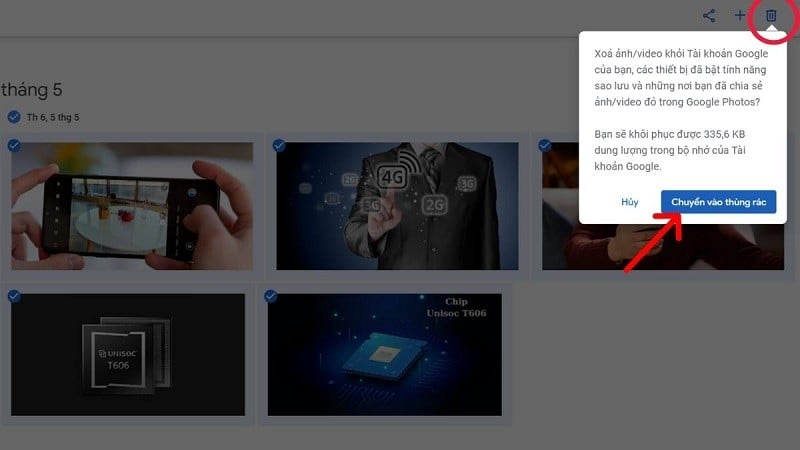 Hướng dẫn cách xóa ảnh trên Google Photos siêu đơn giản