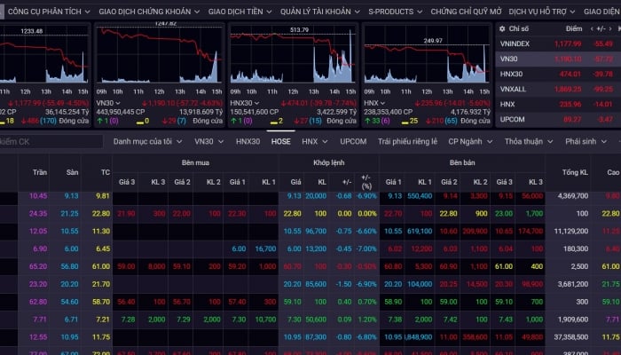 Stocks on August 18 fell "uncontrollably", investors fled