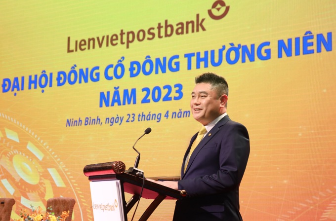 Mr. Thuy first appeared as Chairman of LPBank's Board of Directors in April 2023. Photo: LPB