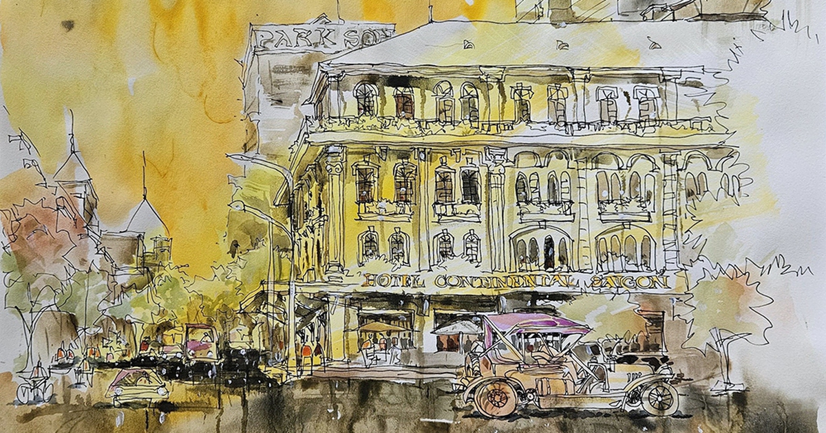 Coin croquis : Continental - le plus ancien hôtel de luxe du Vietnam