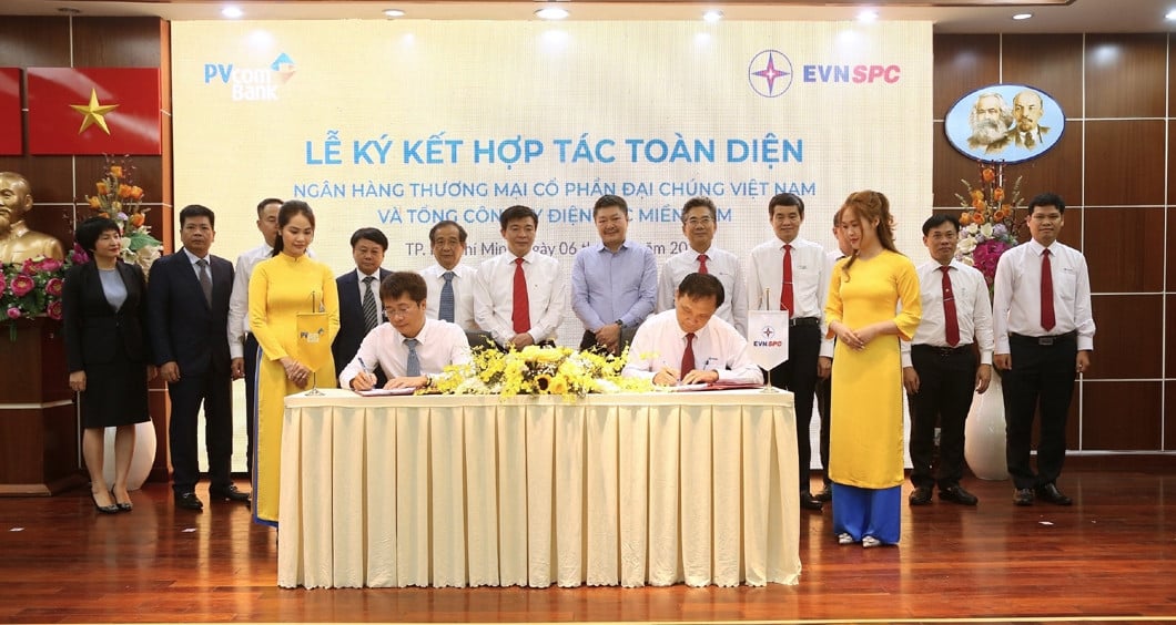 EVNSPC hợp tác toàn diện với PVcombank