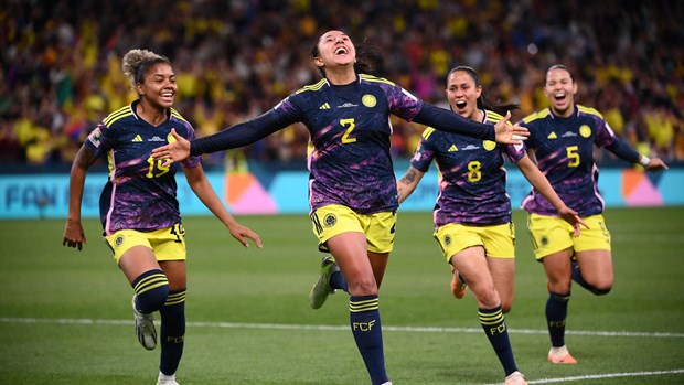 L'équipe féminine de Colombie crée la surprise avec sa victoire contre l'Allemagne. (Source : Getty Images)