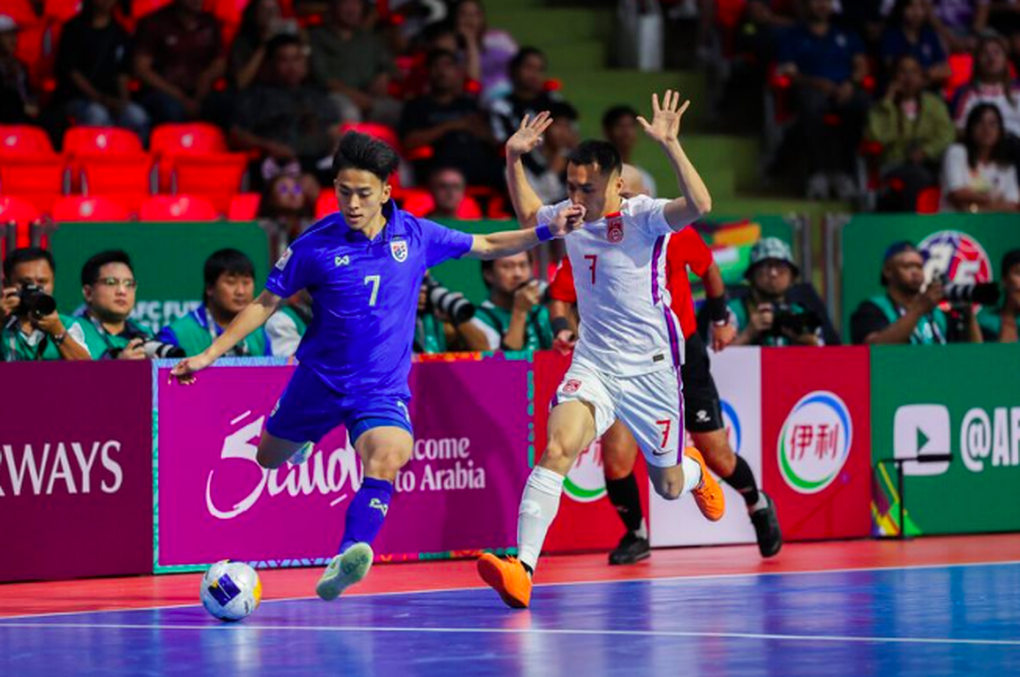 Futsal Thái Lan thắng Trung Quốc, dẫn đầu bảng đấu của tuyển Việt Nam - 1