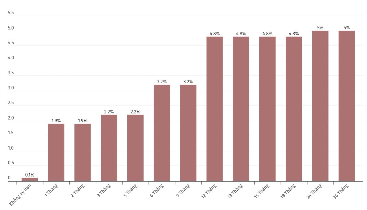 Update BIDV interest rates. Chart: Khuong Duy