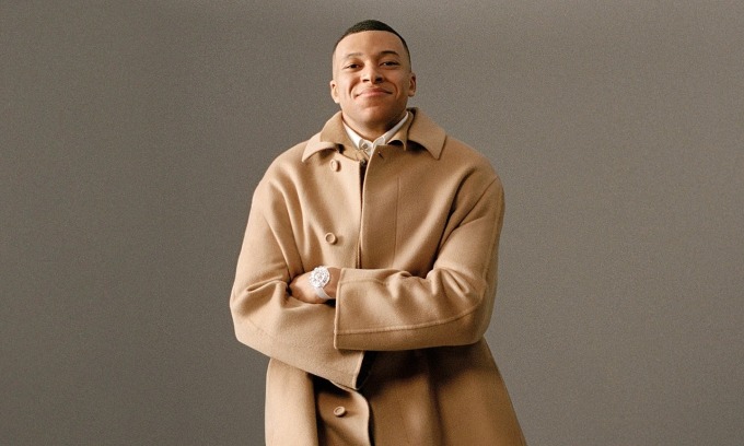 Mbappe in a photo shoot on GQ. Photo: GQ