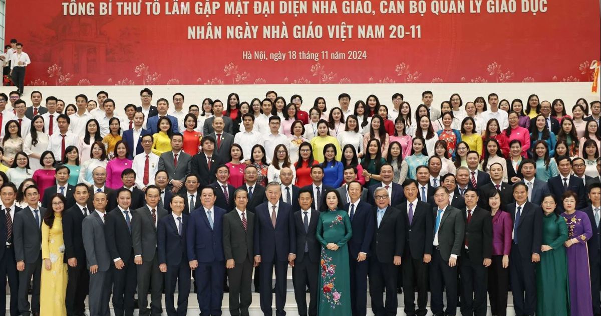 Speech of General Secretary To Lam on Vietnamese Teachers' Day November 20