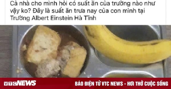 Das Mittagessen für Schüler einer Grundschule in Ha Tinh ist wie für „Menschen auf Diät“