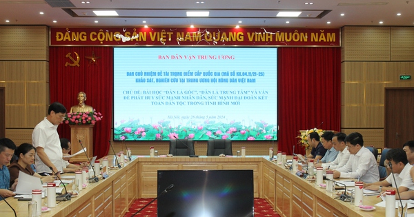 Hội NDVN làm việc với Ban Dân vận Trung ương về đề tài trọng điểm cấp quốc gia “Bài học “Dân là gốc”