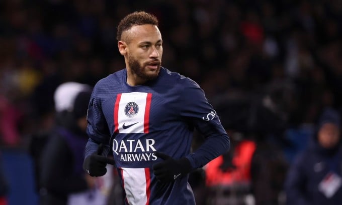 Neymar's contribution to PSG was limited by injury. Photo: AFP