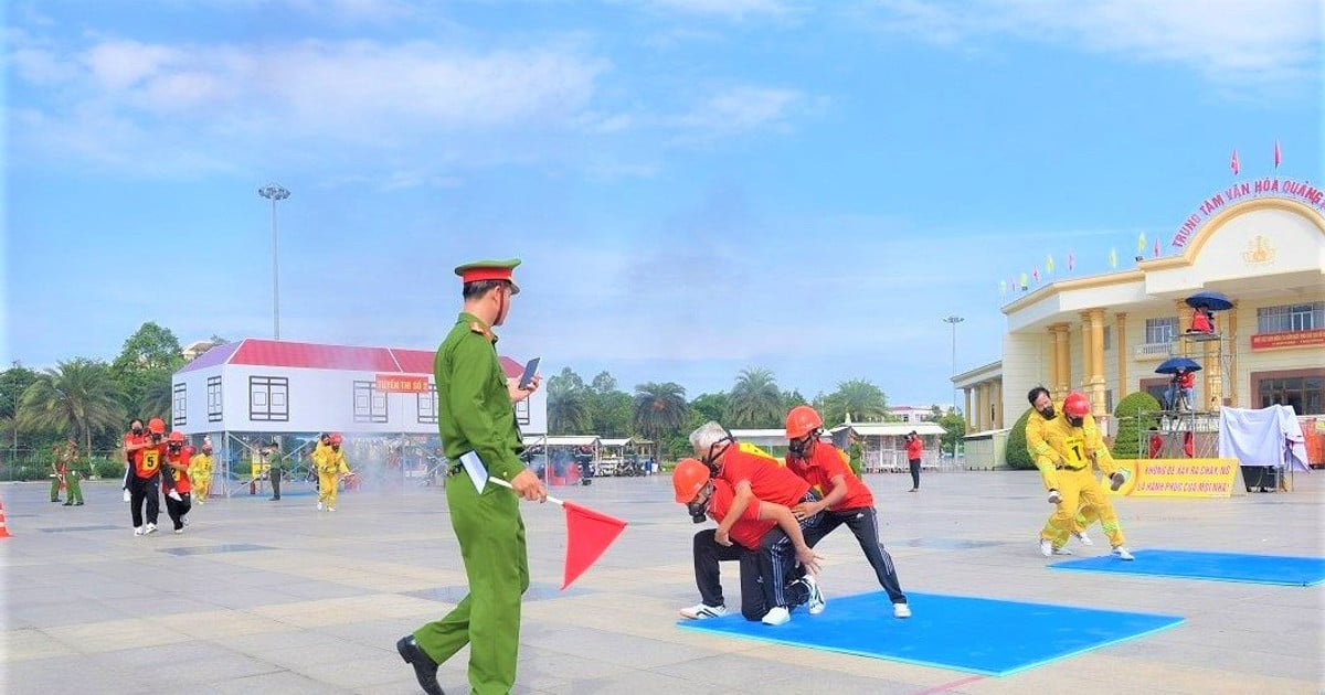 18 đội tranh tài thi tổ liên gia an toàn phòng cháy chữa cháy