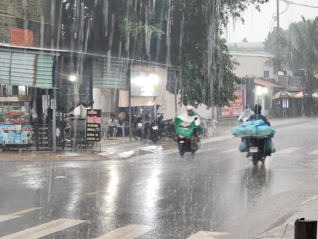 ホーチミン市では広範囲にわたり季節外れの雨が降りそうだ（写真1）