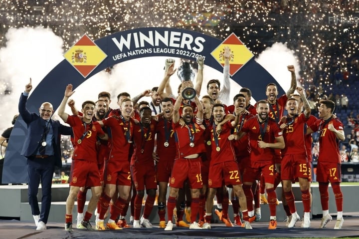 Spanien gewann mit einem Sieg gegen Kroatien die UEFA Nations League - 2