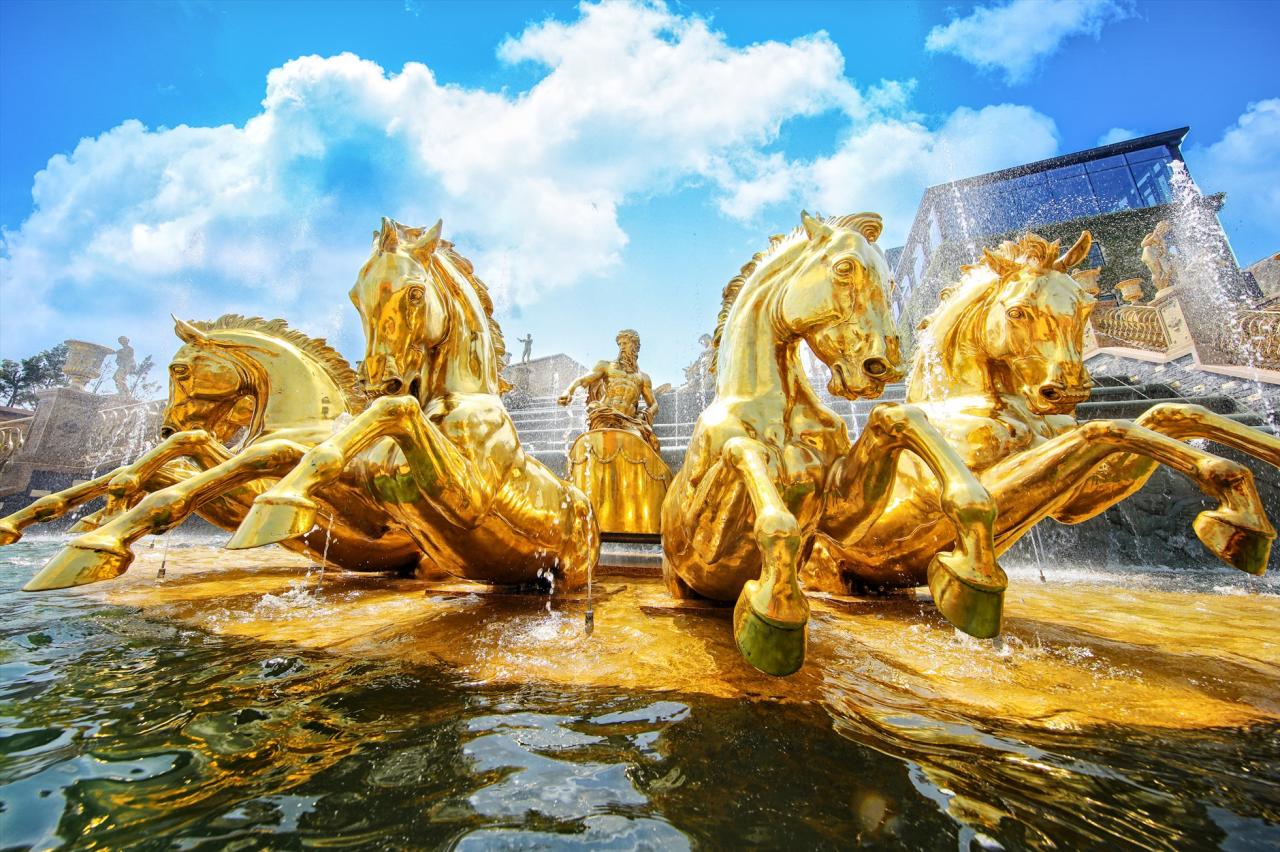 ទឹកជ្រោះ Sun God នៅ Sun World Ba Na Hills។ រូបថត៖ Sun World