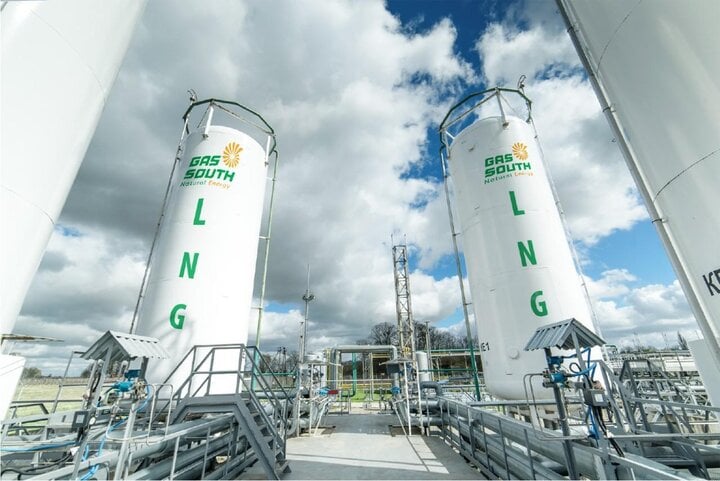 Bồn chứa LNG của Gas South.